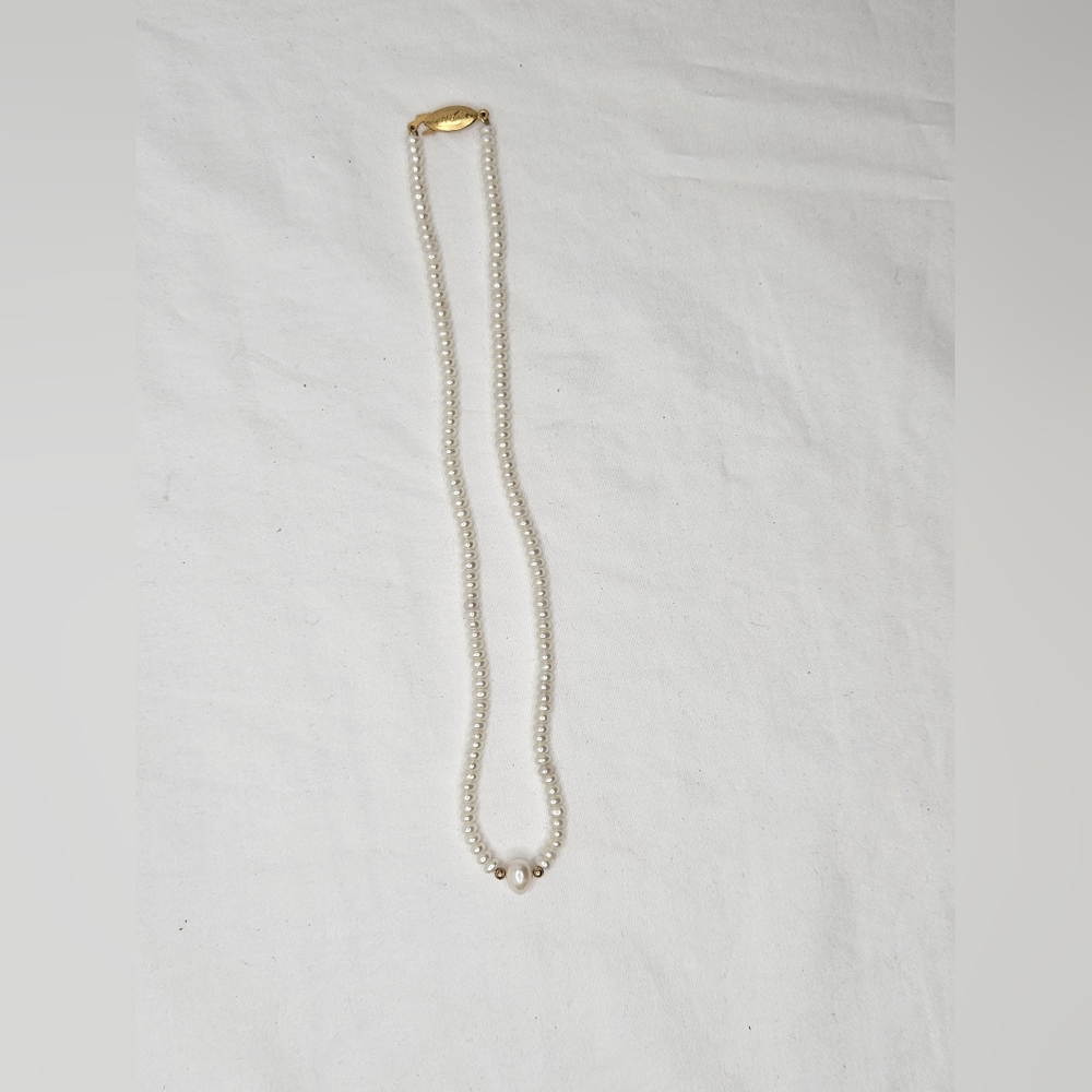 Vintage Genuine Pearl NECKLACE EUC Prom Bridal Graduation